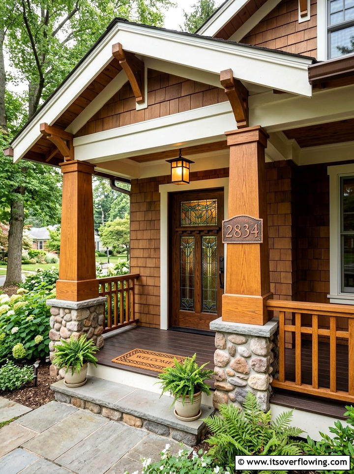 Craftsman style porch address - 25 front porch ideas with house numbers