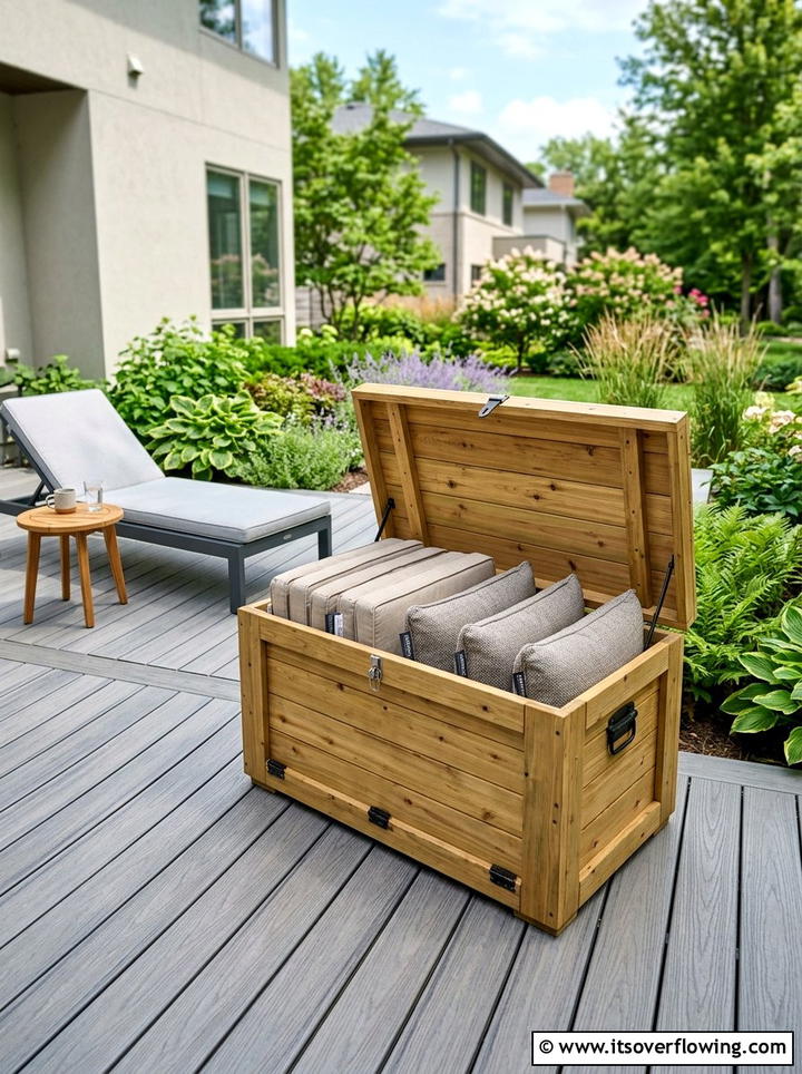 Crate Garden Storage Box - 25 garden decor ideas with crates