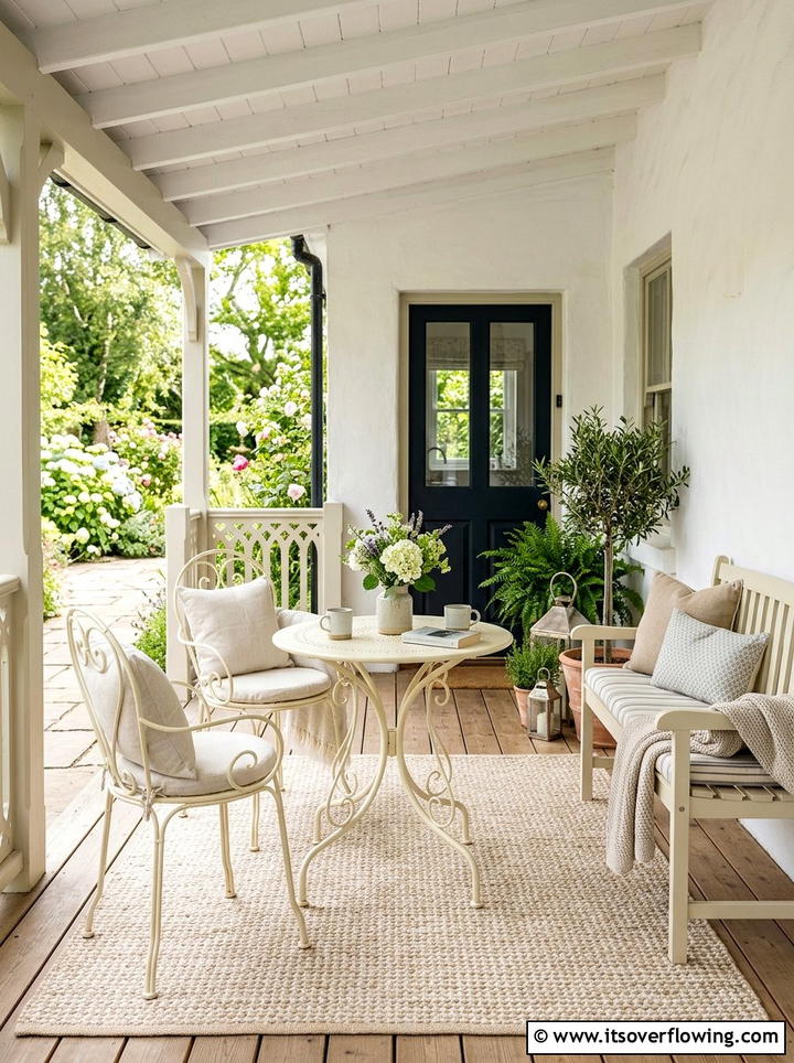 Cream Porch Furniture - 25 front porch decor ideas with neutral tones