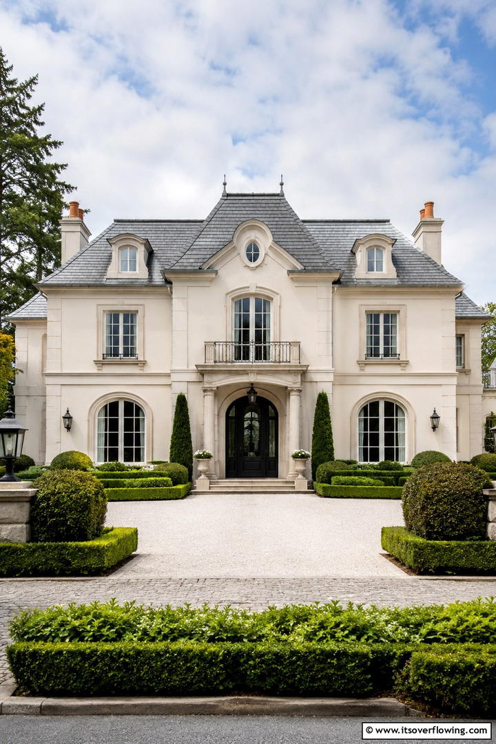 Creamy Ivory Sophistication - 30 Stucco Color Ideas for Modern and Timeless Home Exteriors