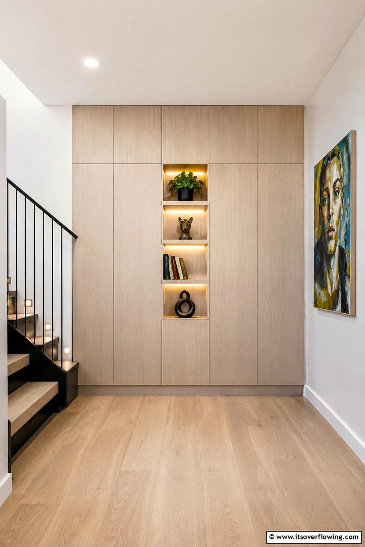 Creative Storage Landing - 30 Stair Landing Ideas to Maximize Functional Spaces