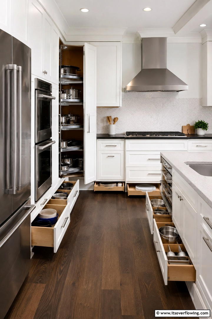 Creative White Storage Solutions - 30 Small White Kitchen Ideas for Bright, Airy Spaces
