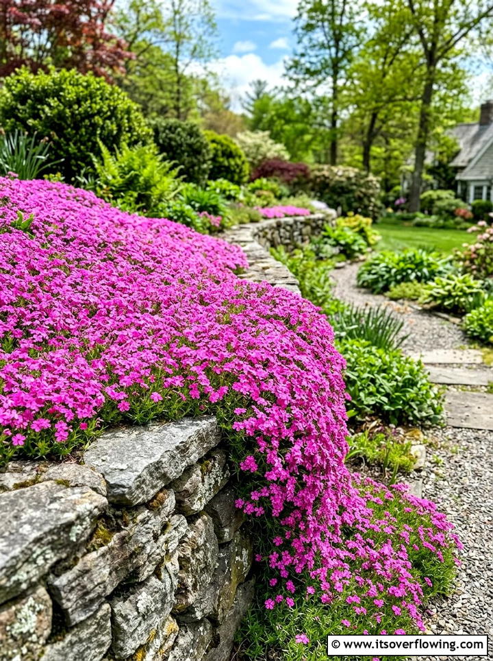 Creeping Phlox - 25 garden ideas for year round color