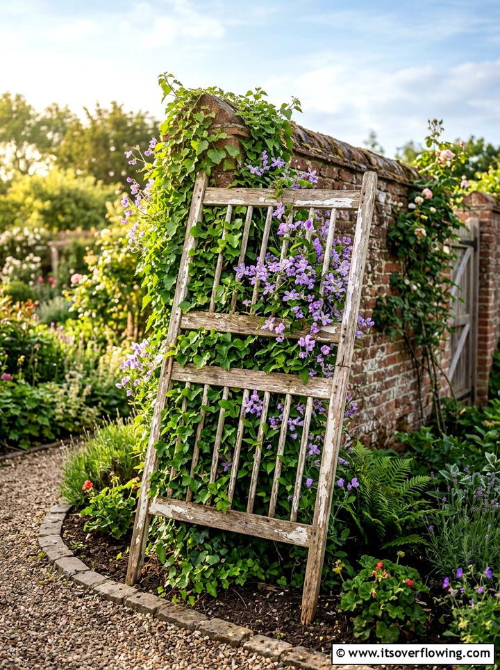 Crib rail - 25 reusing old things ideas for trellis