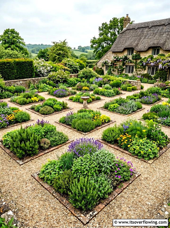 Criss cross path garden - 25 creative garden ideas with geometric beds
