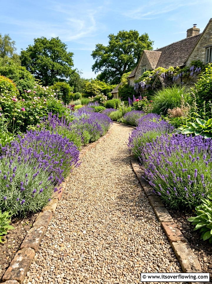 Crushed Pea Gravel Walkway - 25 garden ideas for rustic style