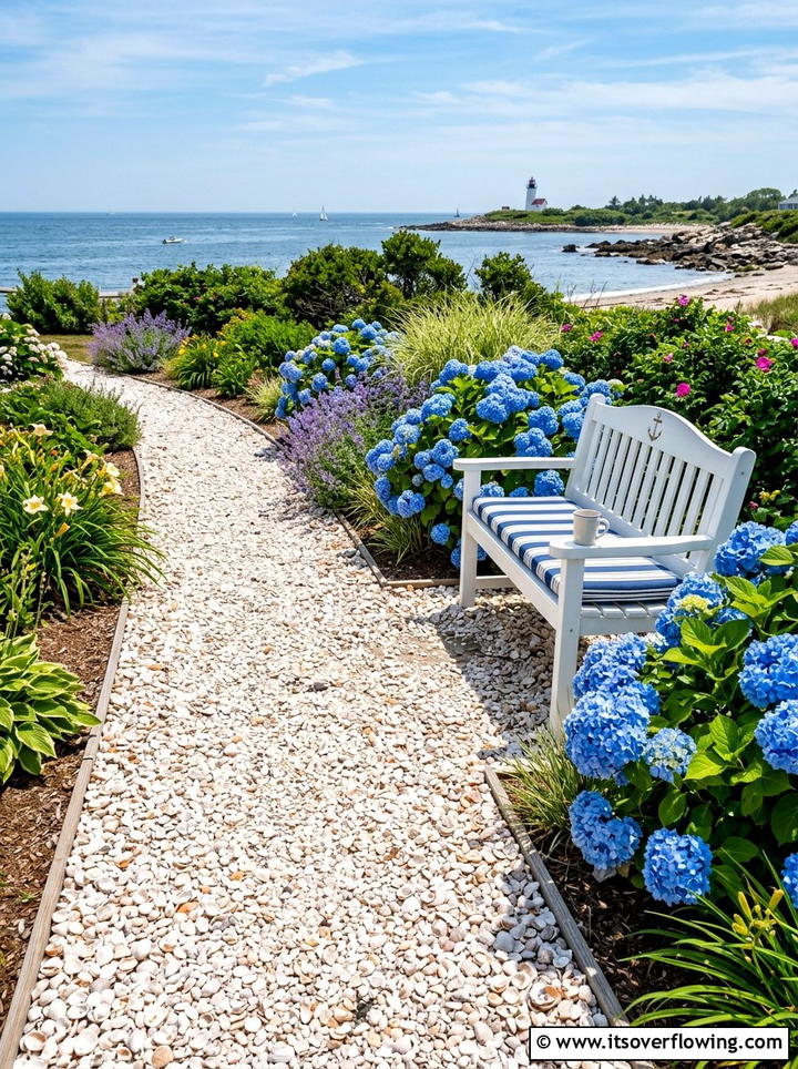 Crushed Shell Walkway - 25 reusing old things ideas for garden pathways