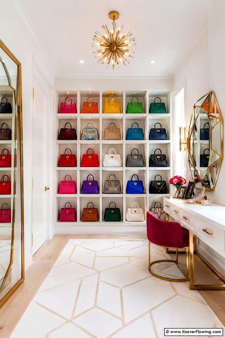 Cubbies for Purses - 30 Practical Purse Storage Ideas to Organize Handbags