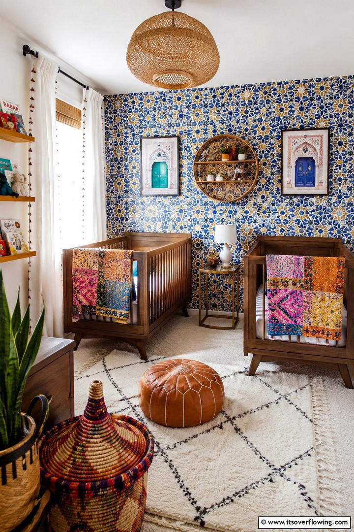Cultural Fusion Decor - 30 Twin Nursery Ideas for Stylish & Functional Baby Spaces