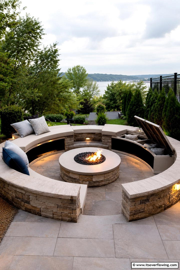 Curved Storage Bench Designs - 30 Outdoor Toy Storage Ideas to Keep Your Yard Clutter-Free
