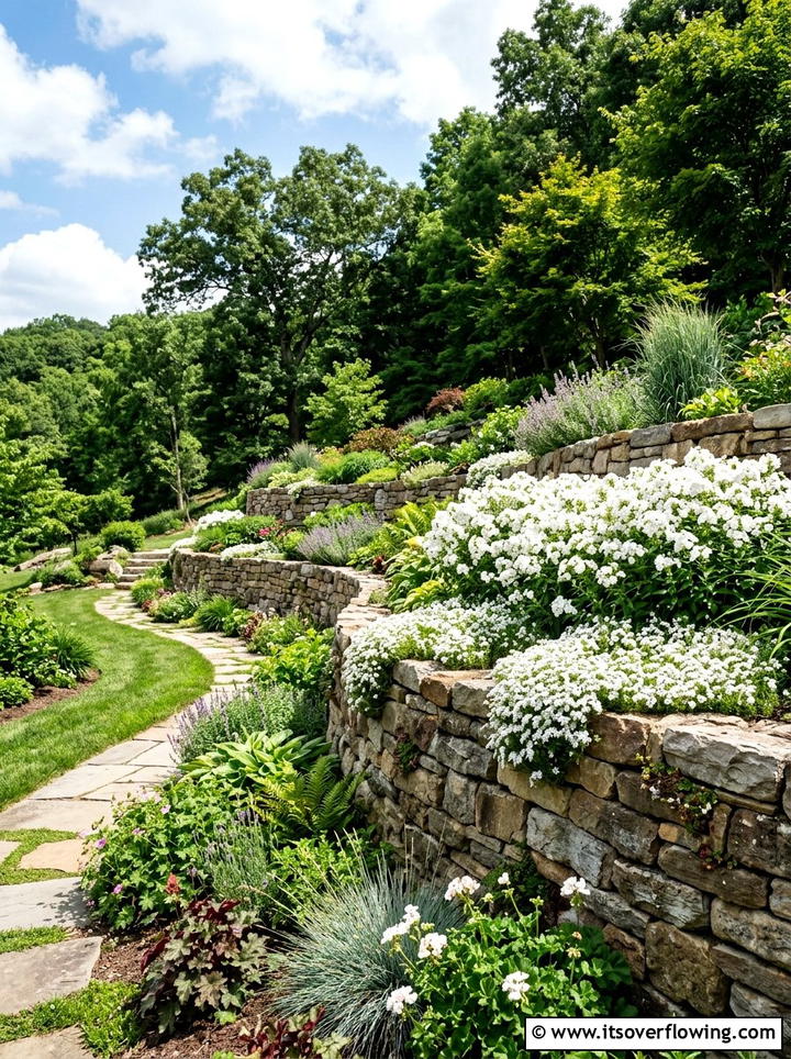 Curved retaining wall - 25 garden design ideas with curves