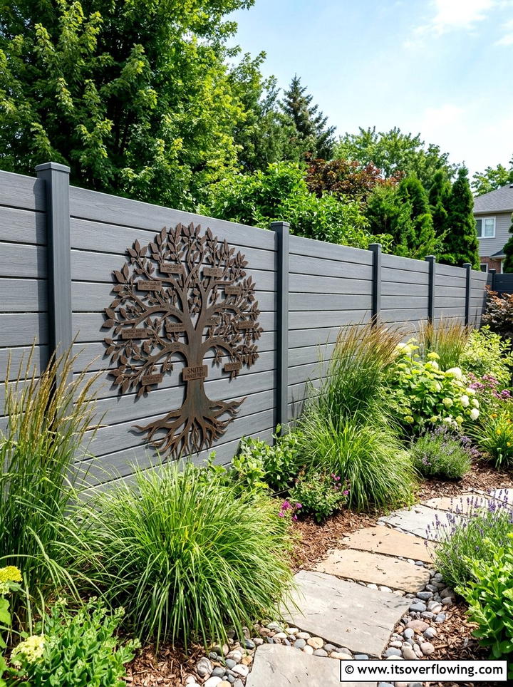 Custom metal wall art - 25 backyard decorating ideas with personalized decor