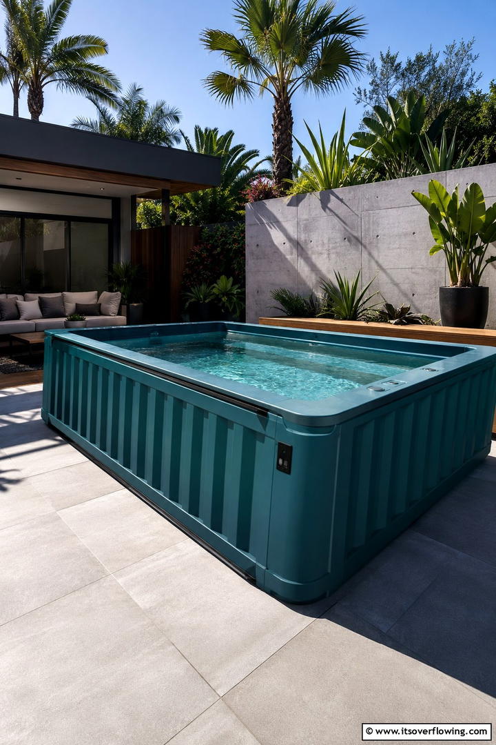 Customizable Container Retreat - 30 Shipping Container Pool Ideas for Modern Backyards