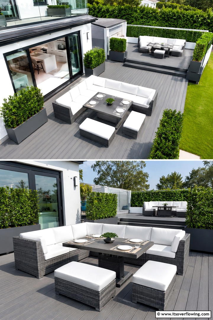 Customizable Modular Dining Area - 30 Inviting Outdoor Dining Area Ideas for Al Fresco Meals