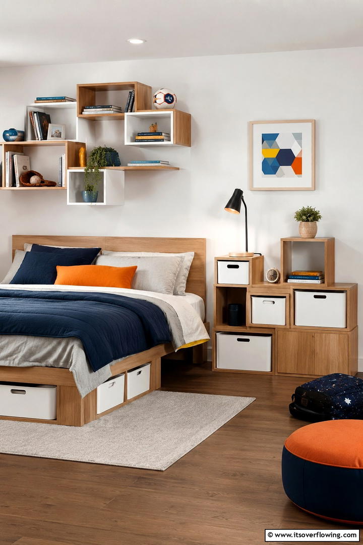 Customizable Modular Nightstand - 30 Nightstand Decor Ideas to Enhance Your Bedroom Style