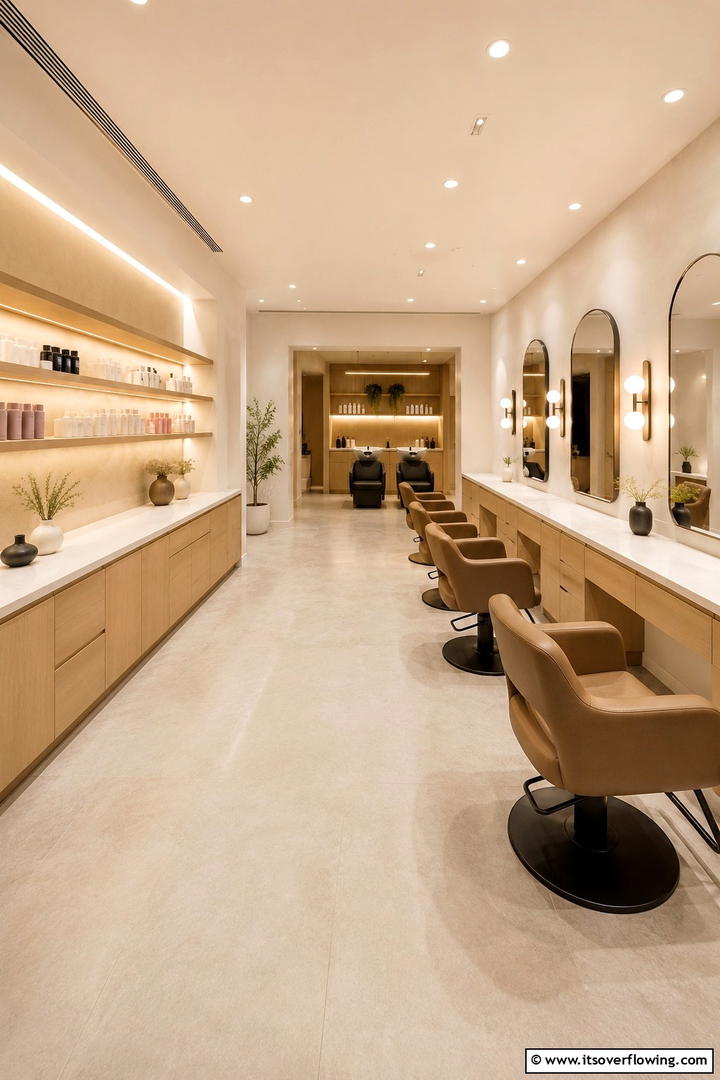 Customizable Station Designs - 30 Small Salon Interior Design Ideas for Compact Beauty Spaces