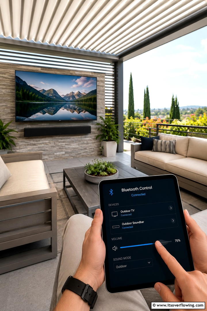 Customizable Viewing Angles - 30 Outdoor TV Ideas for Entertainment Under the Sky