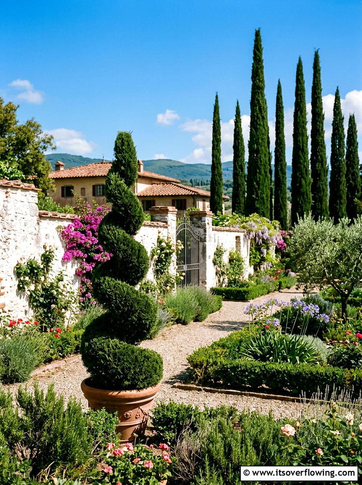 Cypress Topiary In Mediterranean Garden - 25 garden decor ideas with topiary