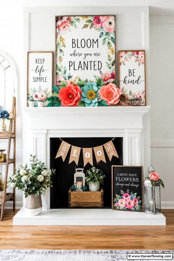 DIY Creative Art - 30 Spring Mantel Decor Ideas for Fresh Seasonal Style