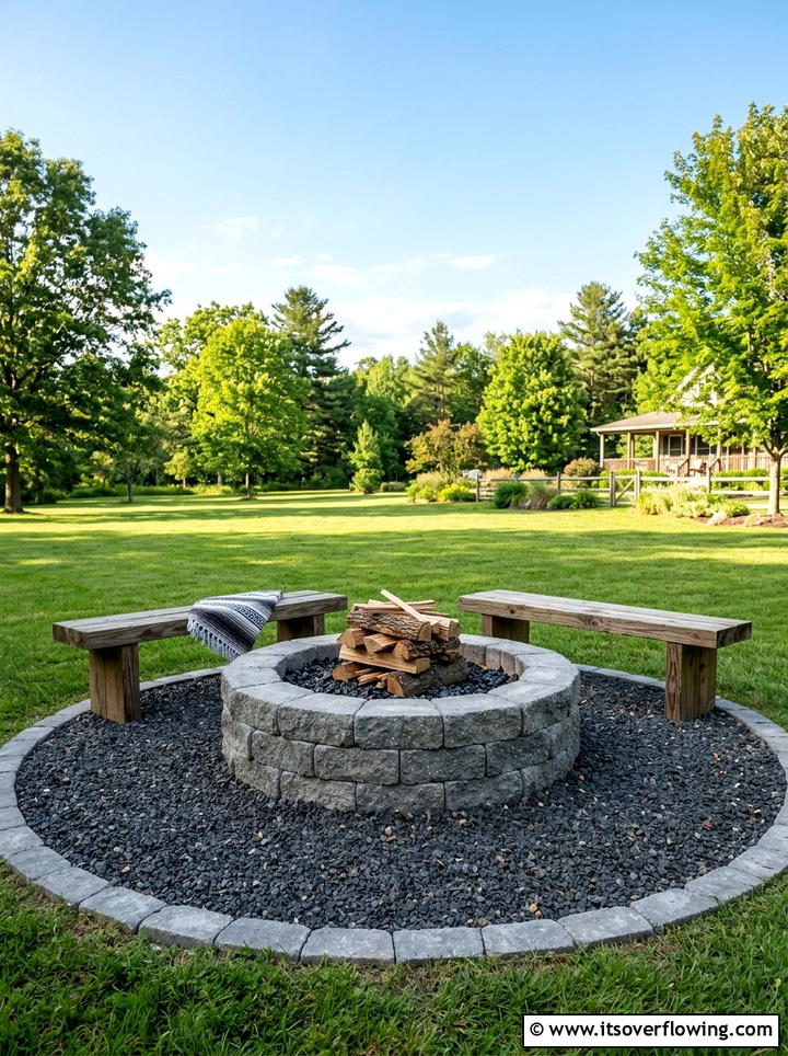 DIY Fire Pit - 25 creative garden ideas on a budget