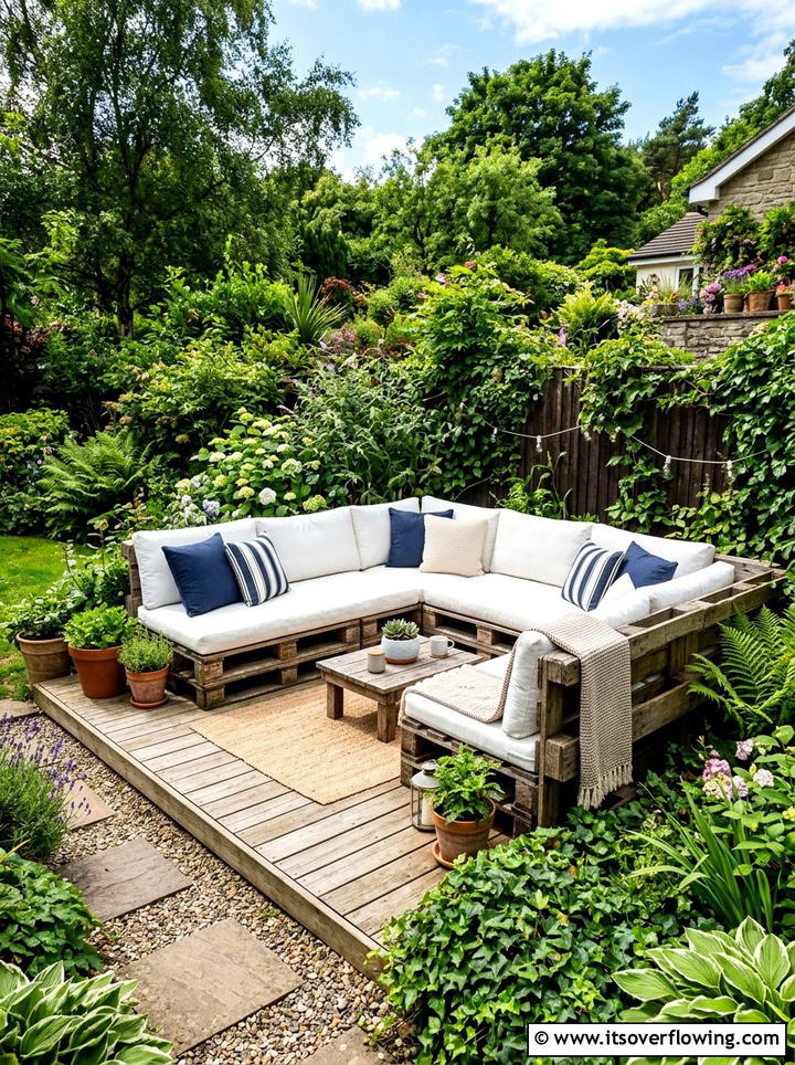 DIY Pallet Furniture - 25 cheap garden ideas for backyard