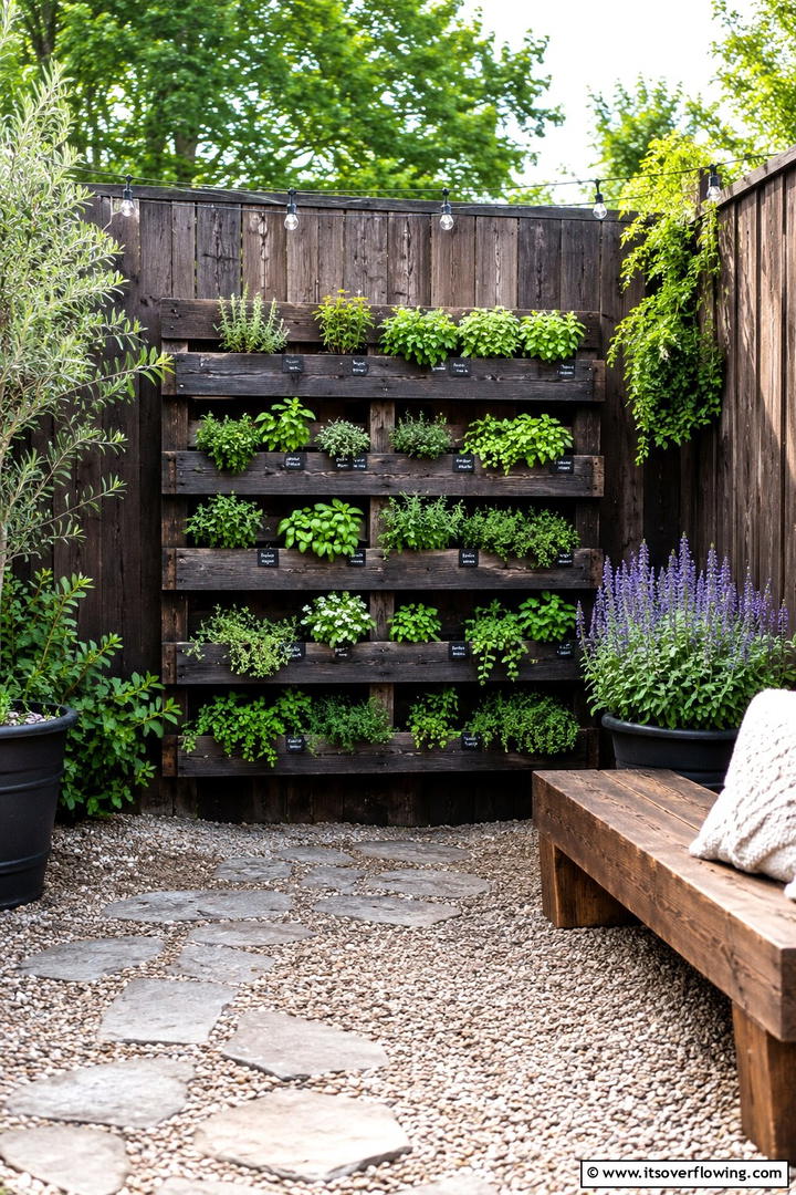 DIY Rustic Pallet Garden - 30 Rustic Patio Ideas for a Charming Outdoor Relaxation Spot