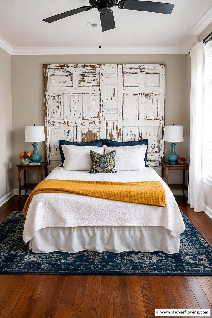 DIY Upcycled Headboard - 30 Shabby Chic Bedroom Ideas for Vintage-Inspired Spaces