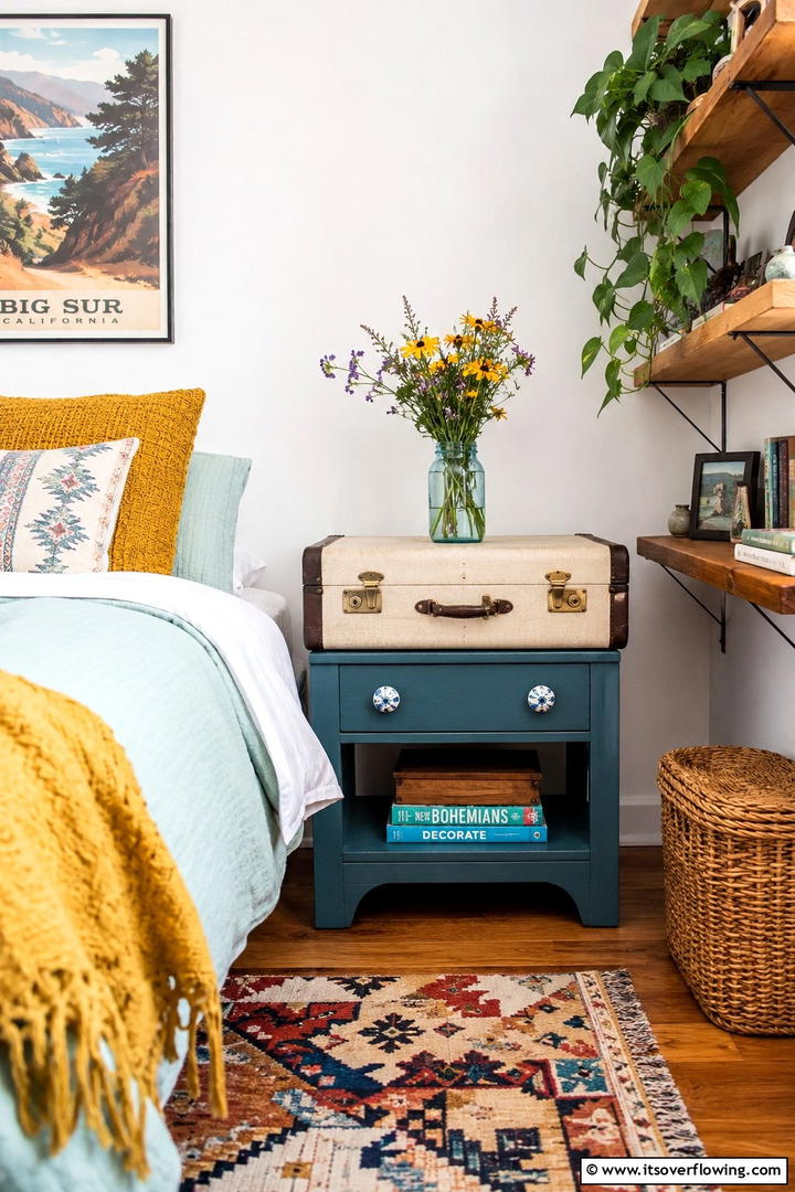DIY Upcycled Nightstand - 30 Nightstand Decor Ideas to Enhance Your Bedroom Style
