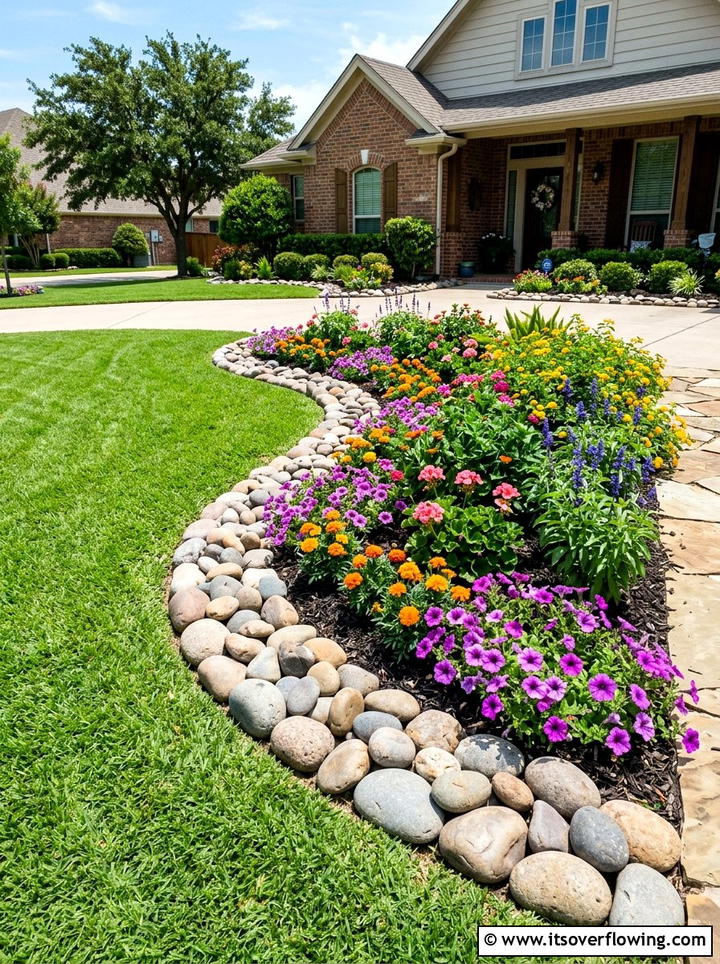 DIY garden edging - 25 cheap garden ideas for front yard