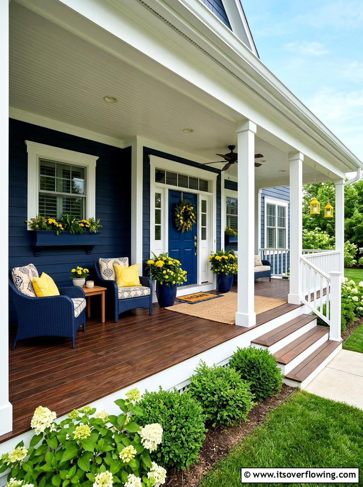 Dark Paint Color - 25 front porch ideas for cold climates