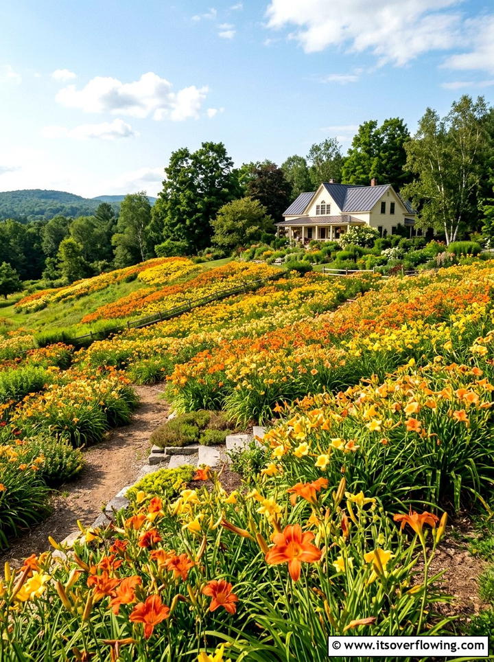 Daylily landscape - 25 creative garden ideas with edible flowers