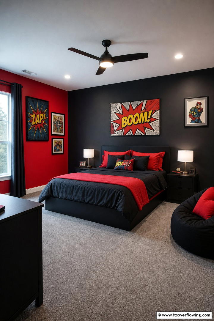 Deadpools Fun Lair - 20 Marvel Bedroom Ideas for Superhero Fans