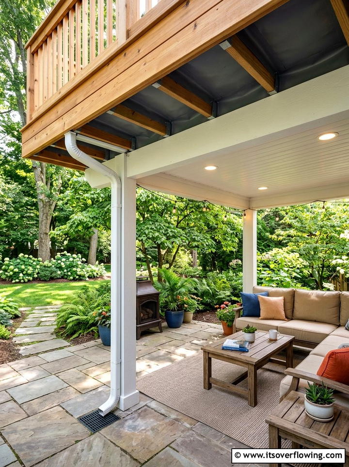 Deck Drainage System - 25 backyard ideas with drainage solutions