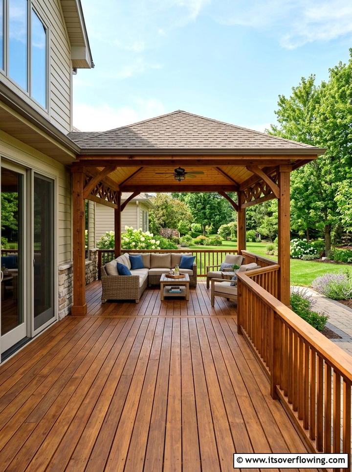 Deck Gazebo - 25 backyard ideas with gazebo