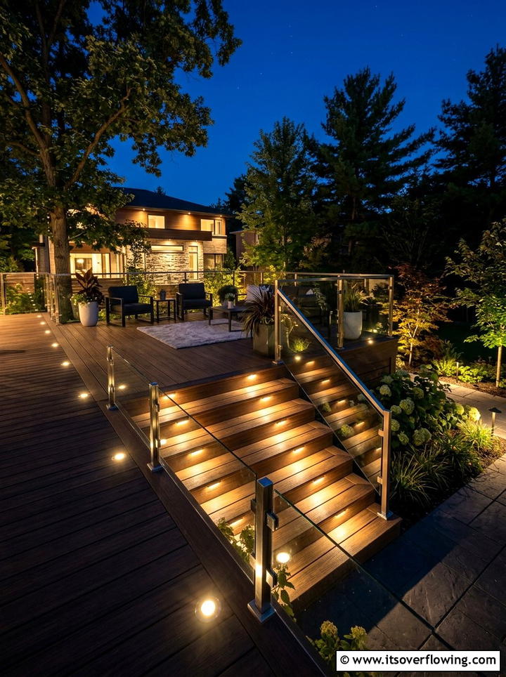 Deck Lighting - 25 backyard ideas for winter ambiance