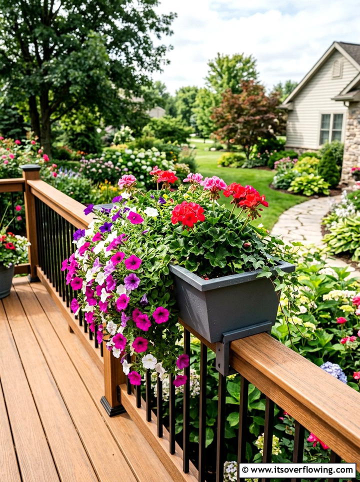 Deck Railing Planter - 25 garden design ideas for decks