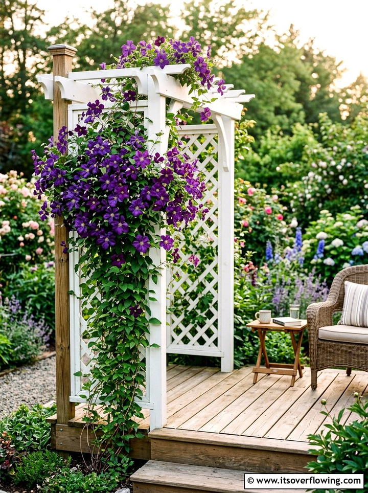 Deck Trellis - 25 garden design ideas for decks