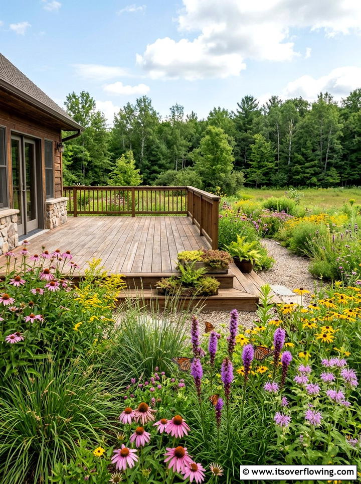 Deck With Native Plants - 25 garden ideas with deck