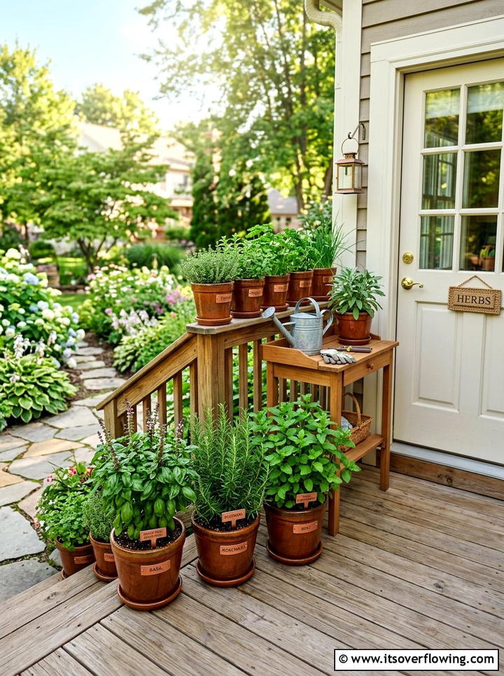 Deck herb garden - 25 garden decor ideas for decks