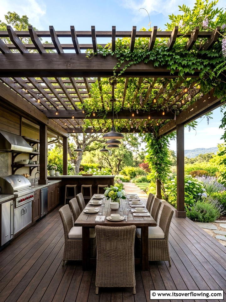 Deck pergola kit - 25 garden decor ideas for decks