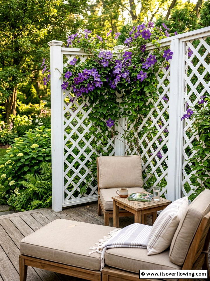 Deck privacy lattice - 25 garden decor ideas for decks