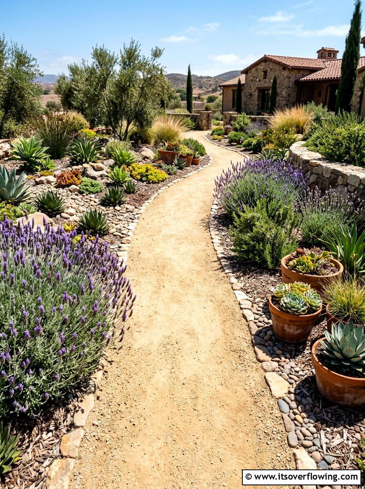 Decomposed Granite Walkway - 25 garden ideas with pathways