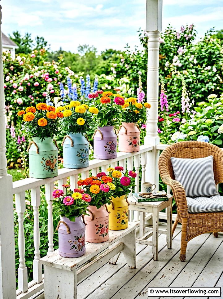 Decorative Flower Pots - 25 recycled garden ideas with milk jugs