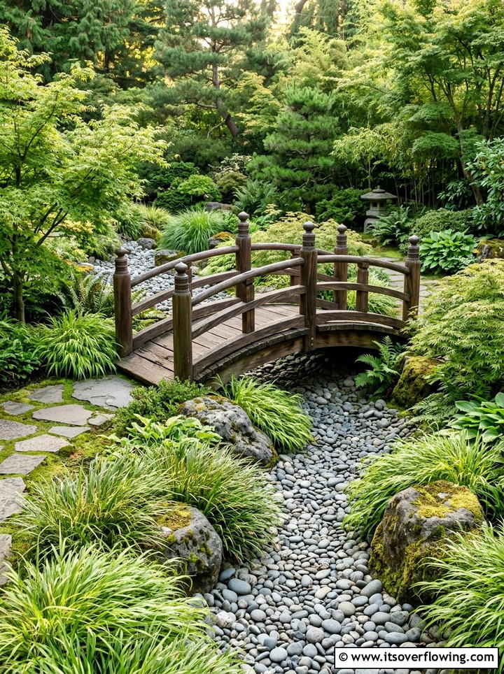 Decorative Garden Bridge - 25 garden decor ideas with spring decor