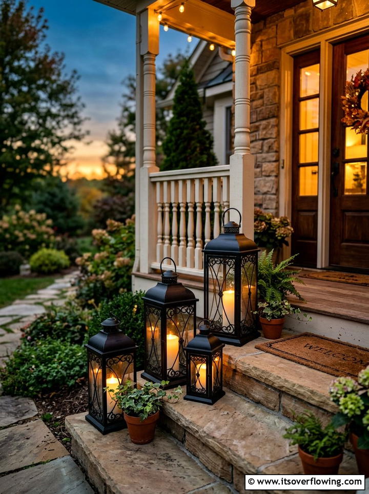 Decorative Lanterns - 25 backyard ideas for winter ambiance