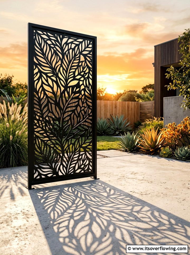 Decorative Screen Panel - 25 backyard decorating ideas with zen retreat vibe