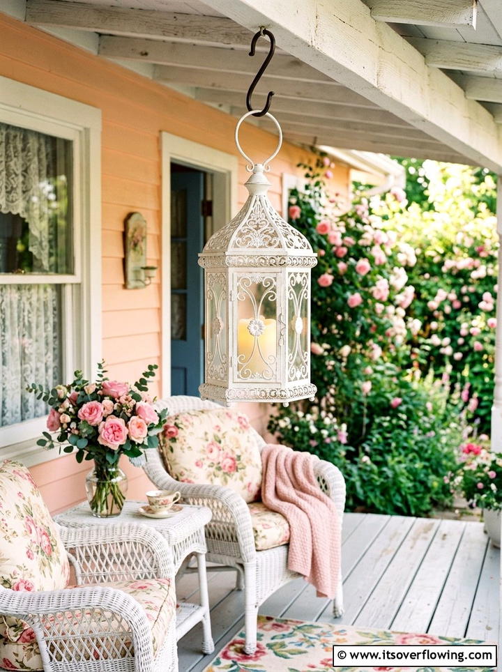 Decorative Scrollwork Porch Lantern - 25 front porch ideas with motion lights