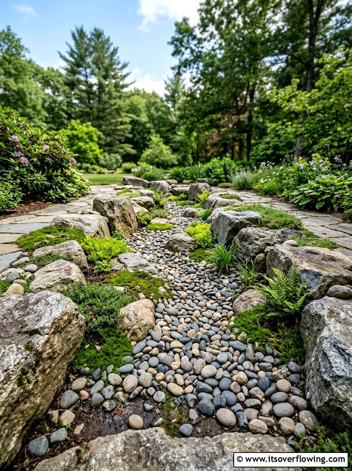 Decorative Stone Rain Garden - 25 creative garden ideas with rain gardens