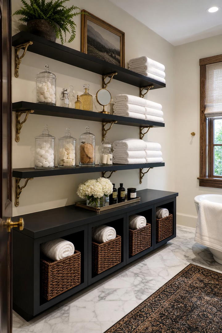 Decorative Storage Solutions - 25 Maximalist Bathroom Design Ideas for Bold Spaces