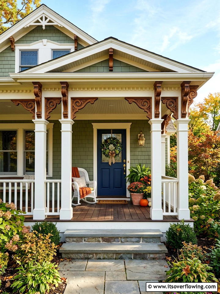Decorative Wood Corbels - 25 front porch ideas with wood accents